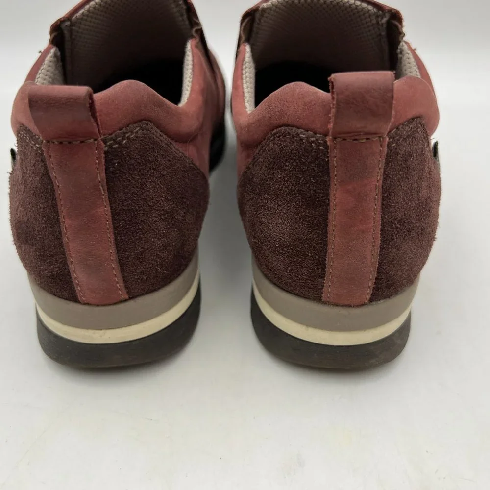 Bionica Talma‎ Red/Maroon Leather Slip-On Sneakers Size 8